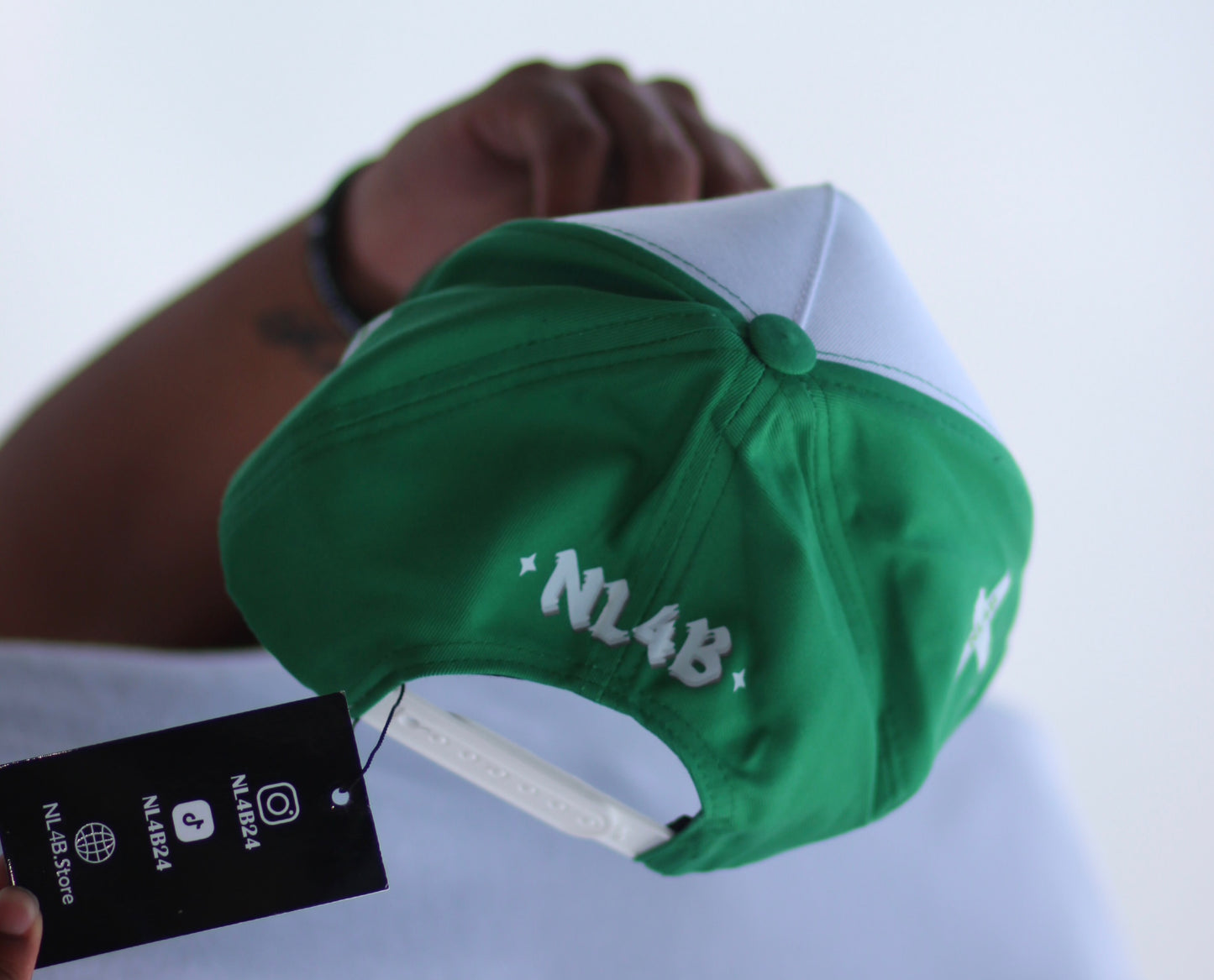 Green And White NL4B Hat