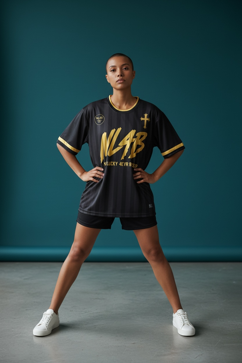 4EVR Blessed Black Soccer Jersey