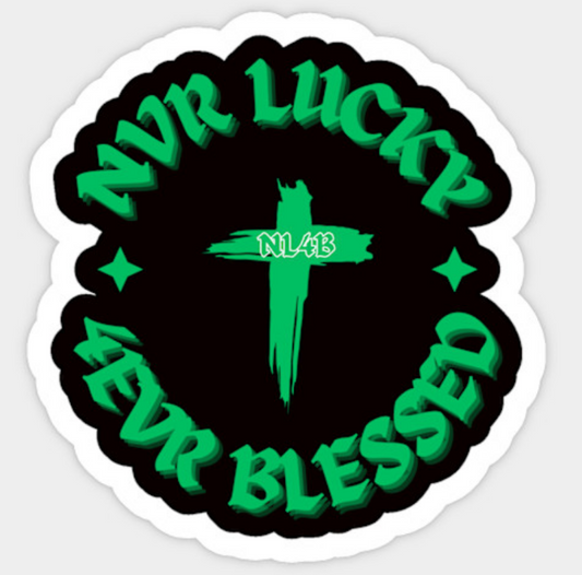 NL4B Sticker With Cross (Green Logo)