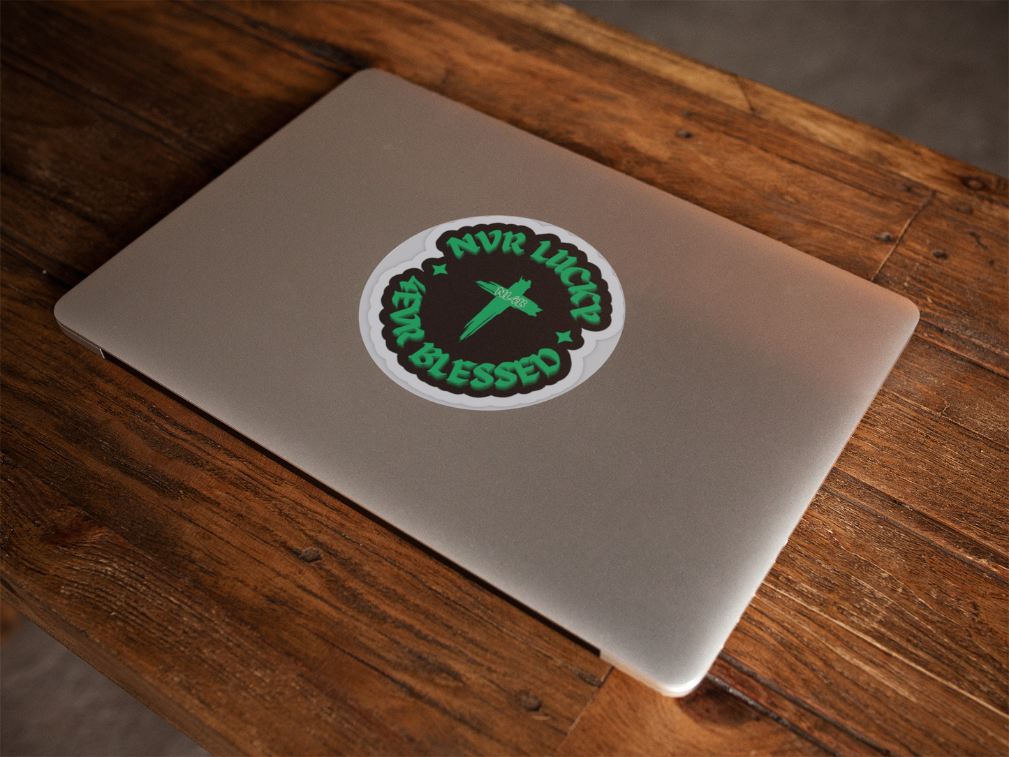 NL4B Sticker With Cross (Green Logo)