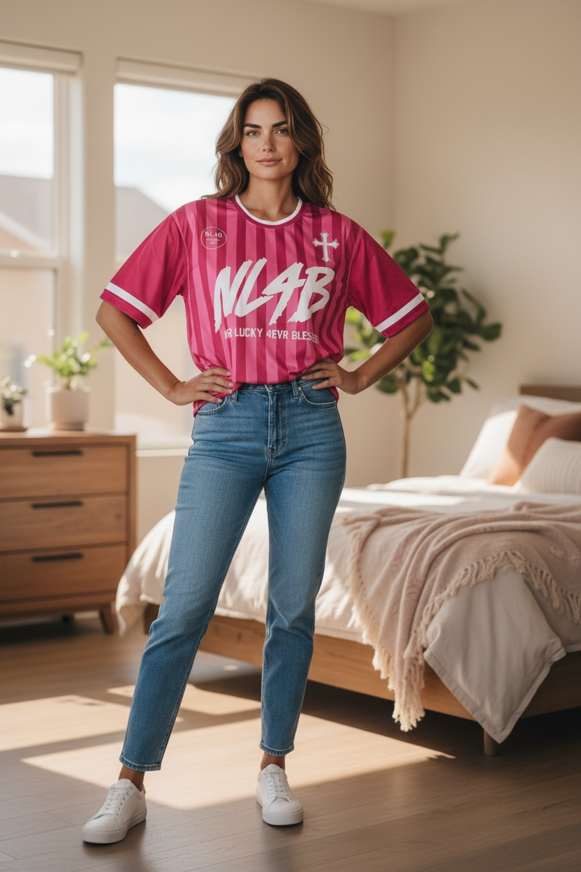 4EVR Blessed Pink Soccer Jersey