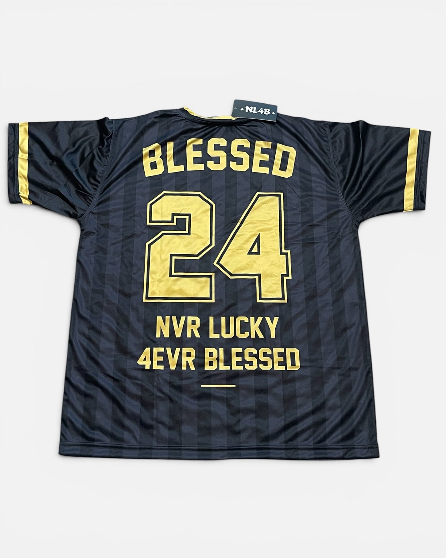 4EVR Blessed Black Soccer Jersey