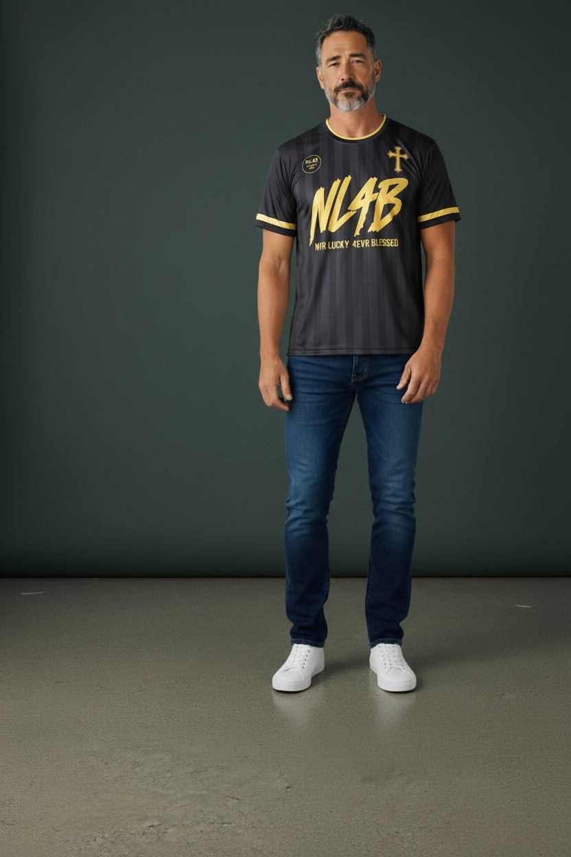 4EVR Blessed Black Soccer Jersey