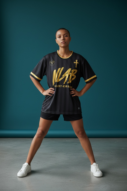 4EVR Blessed Black Soccer Jersey